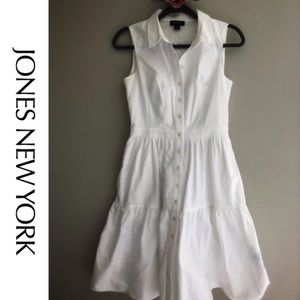 Jones New York Classic Tiered Shirt Dress